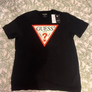 Guess Black Short Sleeve Tee with Iconic Logo
